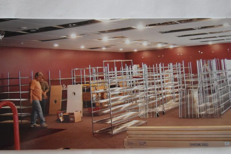 Setting up the first Dick's Restaurant supply showroom