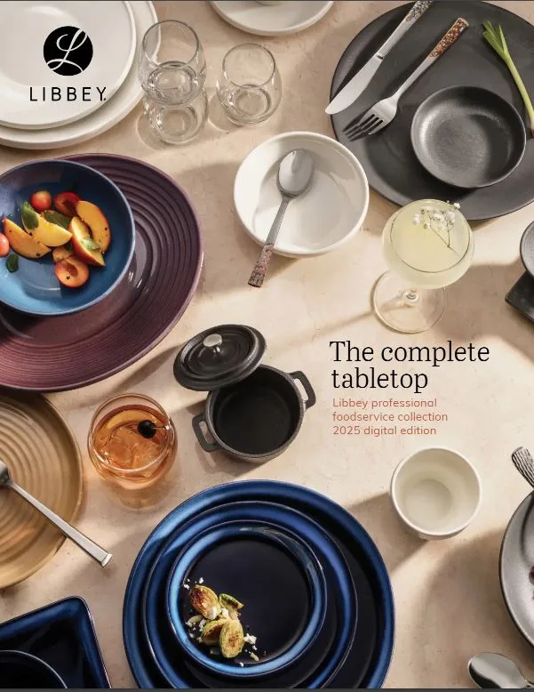 Product catalog Libby: The Complete Tabletop 2025 edition cover for professional foodservice tableware