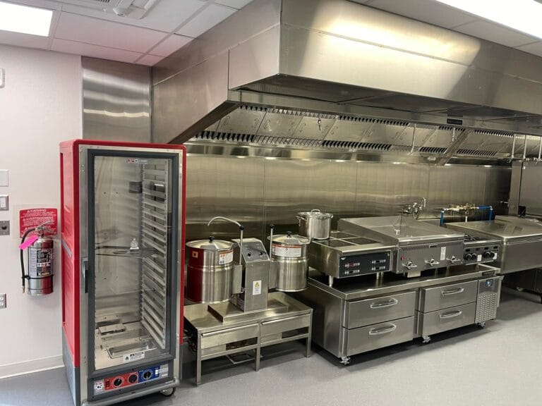 Rocky Pond Winery commercial kitchen inside done by Dick's Restaurant Supply