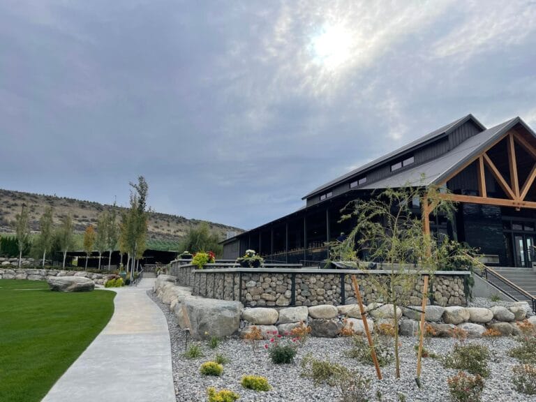 Rocky Pond Winery Exterior, commercial kitchen inside done by Dick's Restaurant Supply