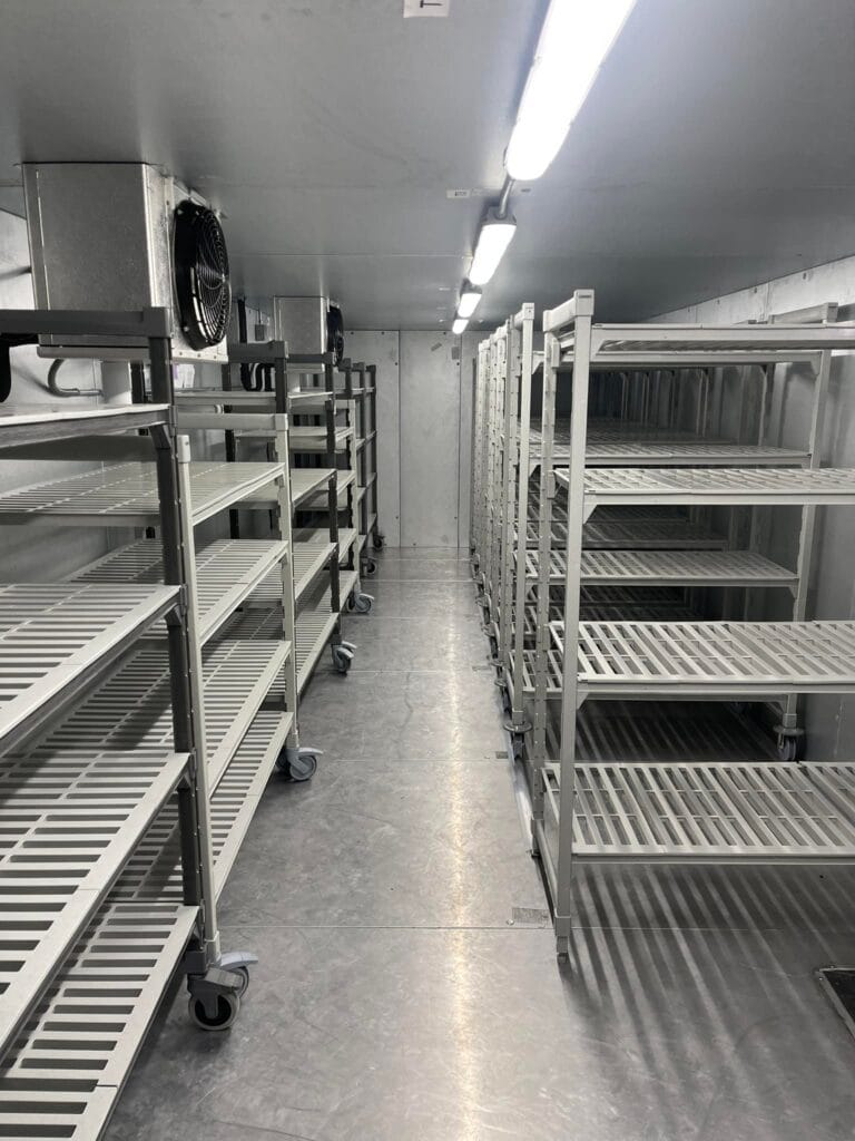 Shelving array sold and assembled by Dick's Restaurant supply